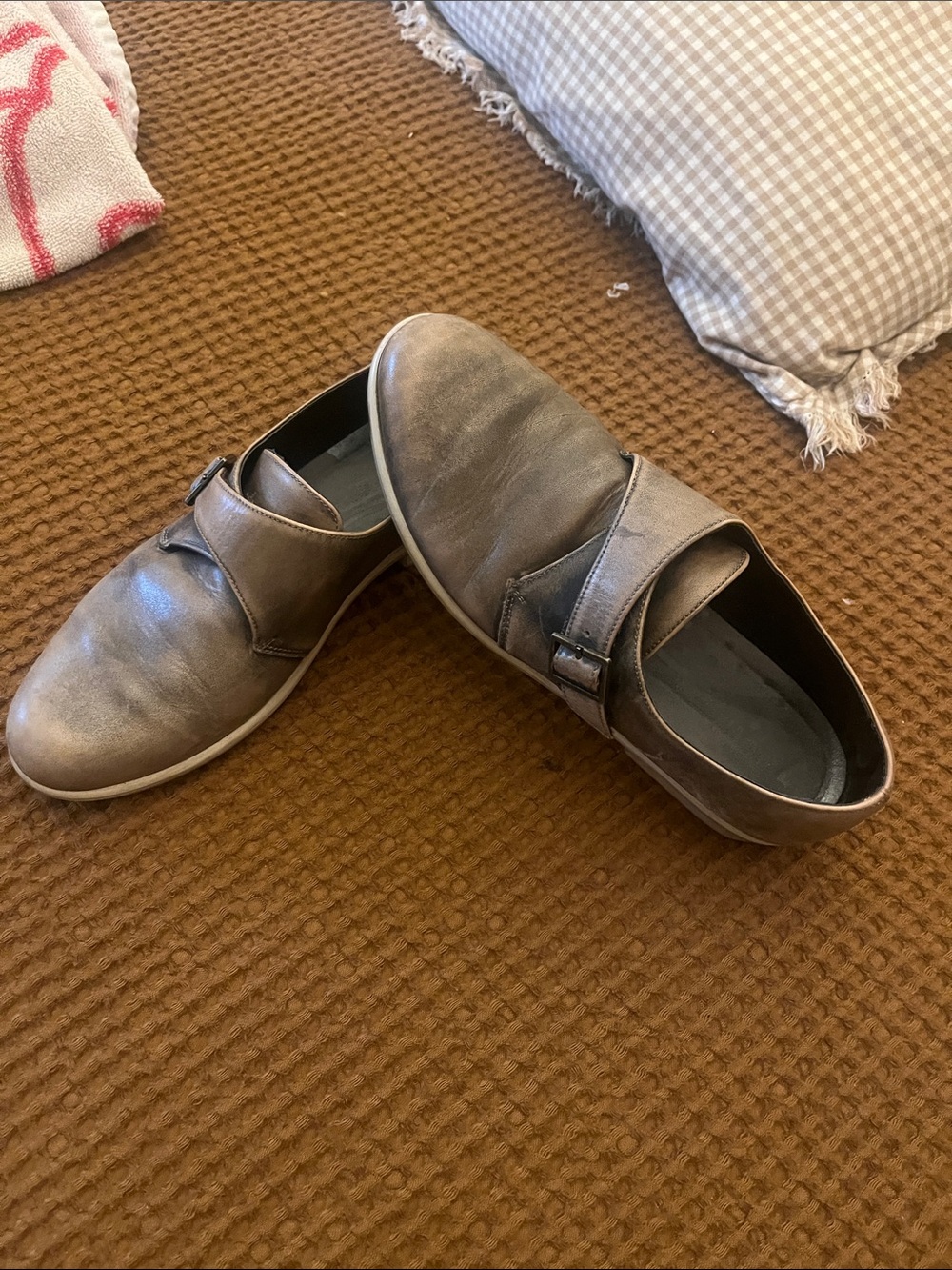 Women’s Casual Slip-On Leather Shoes - Brown